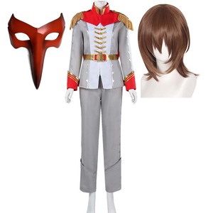 Disfraz de Akechi Goro de la serie anime P5, Los Ladrones del Corazón, con máscara de látex suave GAHC-027 - Product Image 1
