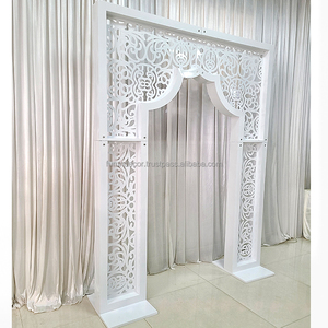 FURUN usine directe métal fer sculpture arc support scène mur toile de fond panneau pour mariage événement décoration - Product Image 4