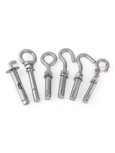 Boulon <span class=keywords><strong>d</strong></span>'<span class=keywords><strong>ancrage</strong></span> de suspension 304 SS résistant à la corrosion <span class=keywords><strong>avec</strong></span> <span class=keywords><strong>anneau</strong></span> de chute, robuste, lot de 10 - Product Image 5