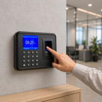 Horloge de pointage biométrique JINGXIN T9 avec lecteur d'empreintes digitales, entrée USB, fonction de rappel horaire croisé et machine de présence par empreinte digitale
