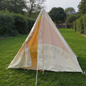 Tienda de Campaña de Lona Estilo Vikingo de Dos Postes para Acampar y Alojamiento al Aire Libre - Product Image 6