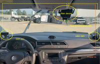 Richmor Anti Fatigue Asleep Driver Solution Mini MDVR DMS Fonction IA 3G 4G GPS Wifi Caméra embarquée pour camion