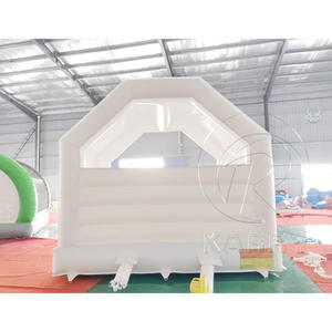 Château gonflable commercial en PVC blanc pour mariages et fêtes, idéal pour les tout-petits - Product Image 4