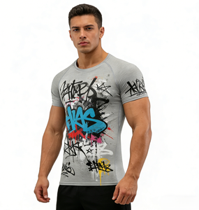 T-shirt de sport d'été respirant, léger, réversible, à séchage rapide, confortable pour la salle de sport, la course à pied et l'entraînement quotidien - Product Image 1