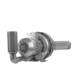 Soplador de aire de alta presión para acuicultura 5.5kw/7.5kw Soplador eléctrico regenerativo de anillo de canal lateral