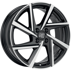 CERCHI IN LEGA 80-4 6.5x16 4x108 ET 37.5 NOIR BRILLANT PLEIN POLI - Product Image 1
