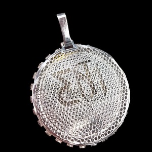 Premium Quality Silver Plated Natural Moissanite Diamond Luxury Pendant Necklace for Unisex Engagement/Wedding Party Wear - Product Image 6