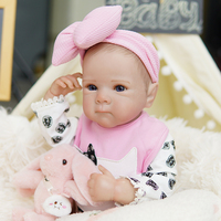 Nouvelle poupée reborn réaliste en silicone et vinyle, corps entier, haute qualité, avec peau peinte en 3D, bébé fille nouveau-né.