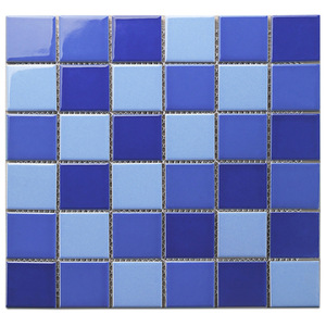 <span class=keywords><strong>KASARO</strong></span> precio de coste de fábrica autoadhesivo decoración de pared del inodoro azul Hotel piscina Zellige azulejos brillantes mosaico de cristal - Product Image 2