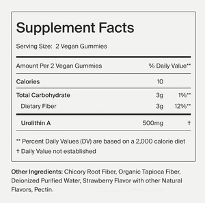 Custom Private Lable 500 MG Per Serving Urolithin A Gummies <b>Herbal</b> <b>Supplement</b> for Muscle Strength and Energy Maintenance - Product Image 2