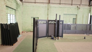 <span class=keywords><strong>Portail</strong></span> <span class=keywords><strong>coulissant</strong></span> intelligent de sécurité pour allée de jardin à angle de 90 degrés, <span class=keywords><strong>portail</strong></span> tournant en aluminium découpé au <span class=keywords><strong>laser</strong></span> - Product Image 3