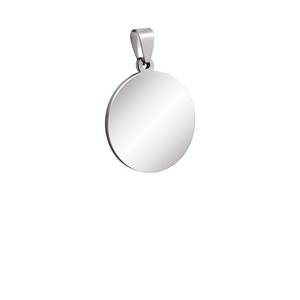 จี้โลหะผสมไทเทเนียมเหล็กกล้า ขนาดเส้นผ่านศูนย์กลาง 30 มม. อุปกรณ์ทำเครื่องประดับ สำหรับใส่แก้วคาโบชองขนาด 25 มม. 6 มม.-30 มม. มีจำหน่าย - Product Image 1