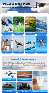 RCバッテリー 6S 7S 12S 14S 18S リポ <span class=keywords><strong>3.6V</strong></span> リチウムイオン <span class=keywords><strong>25Ah</strong></span> バッテリー 農業用ドローンバッテリー ドローン用 - Product Image 6