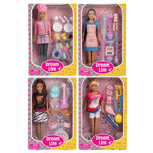 29cm High Quality PVC Career Doll <b>Matching</b> Accessories Window-<b>Box</b> Packed Unisex DIY Model Toy - Product Image 5