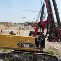 Foreuse rotative hydraulique SANY SR165 d'occasion haute performance à vendre – Composants essentiels : pompe, moteur, profondeur de forage max. 200 m, faible coût.