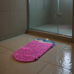 Bathroom Anti Slip Mat Pink Non Slip Bath Rug For Shower Floor 1 Pcs - Product Image 2