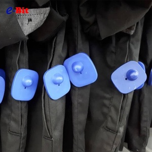 100 pcs Yellow Square EAS RF Anti Theft <b>Security</b> Tag with Central Dome Feature for Retail Loss Prevention - Product Image 2