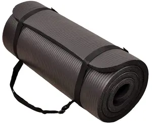 All Purpose 10mm Extra Thick High Density Anti-Tear Exercise Yoga Mat With Carrying Strap