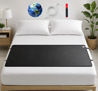Tapis de mise à la terre en cuir PU noir pour lit, coussin conducteur antistatique doux et respirant pour le sommeil et l'usage domestique, fourniture OEM/ODM