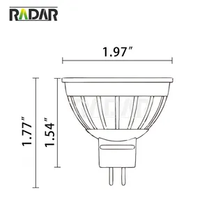 หลอดไฟ LED แรงดันไฟฟ้าต่ํา 12v ac dc หลอดไฟกลางแจ้ง led 7w mr16 ไฟหน้าสําหรับตกแต่งภูมิทัศน์ที่อยู่อาศัยแสงสว่าง