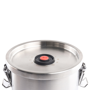 Hot bán vòng số lượng lớn kín lưu trữ lọ thép không gỉ thực phẩm lưu trữ <span class=keywords><strong>container</strong></span> với nắp - Product Image 4