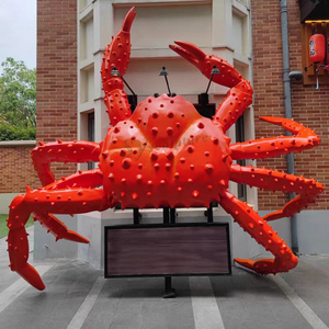 Ngoài Trời Lớn sợi thủy tinh điêu khắc tùy chỉnh khổng lồ kingcrab cá mập tôm hùm mô phỏng động vật kích thước cuộc sống bức tượng khuôn trang trí sân vườn - Product Image 1