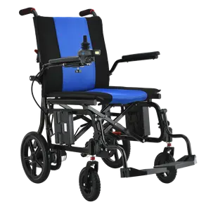 كرسي متحرك كهربائي خفيف الوزن يمكن طيه بأرخص سعر مع ملحقات كراسي كهربائية