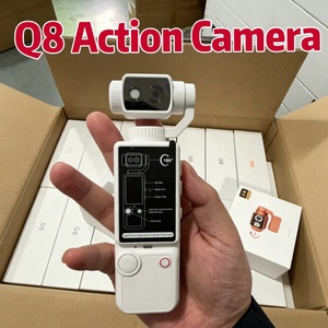 Caméra d'action Q8 Vlog 500W Pixel 2000mAh 180° °   <span class=keywords><strong>Objectif</strong></span> rotatif pour la création de contenu quotidien, écran de 1,9 pouce, caméra globale en gros - Product Image 1