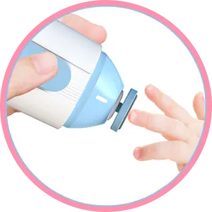 Recortador de dedos de los pies y uñas para recién nacidos, lima de uñas, recortador de uñas eléctrico para bebés