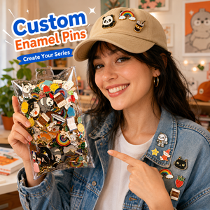 Broches de revers en métal émaillé personnalisées en gros, thème ange, découpées, imprimées et peintes, pour sacs à dos, vêtements, chapeaux, avec logo gratuit - Product Image 5