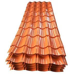 गर्म बिक्री टाइल्स धातु नालीदार कीमत प्रति किलो लोहे रंग लेपित छत शीट