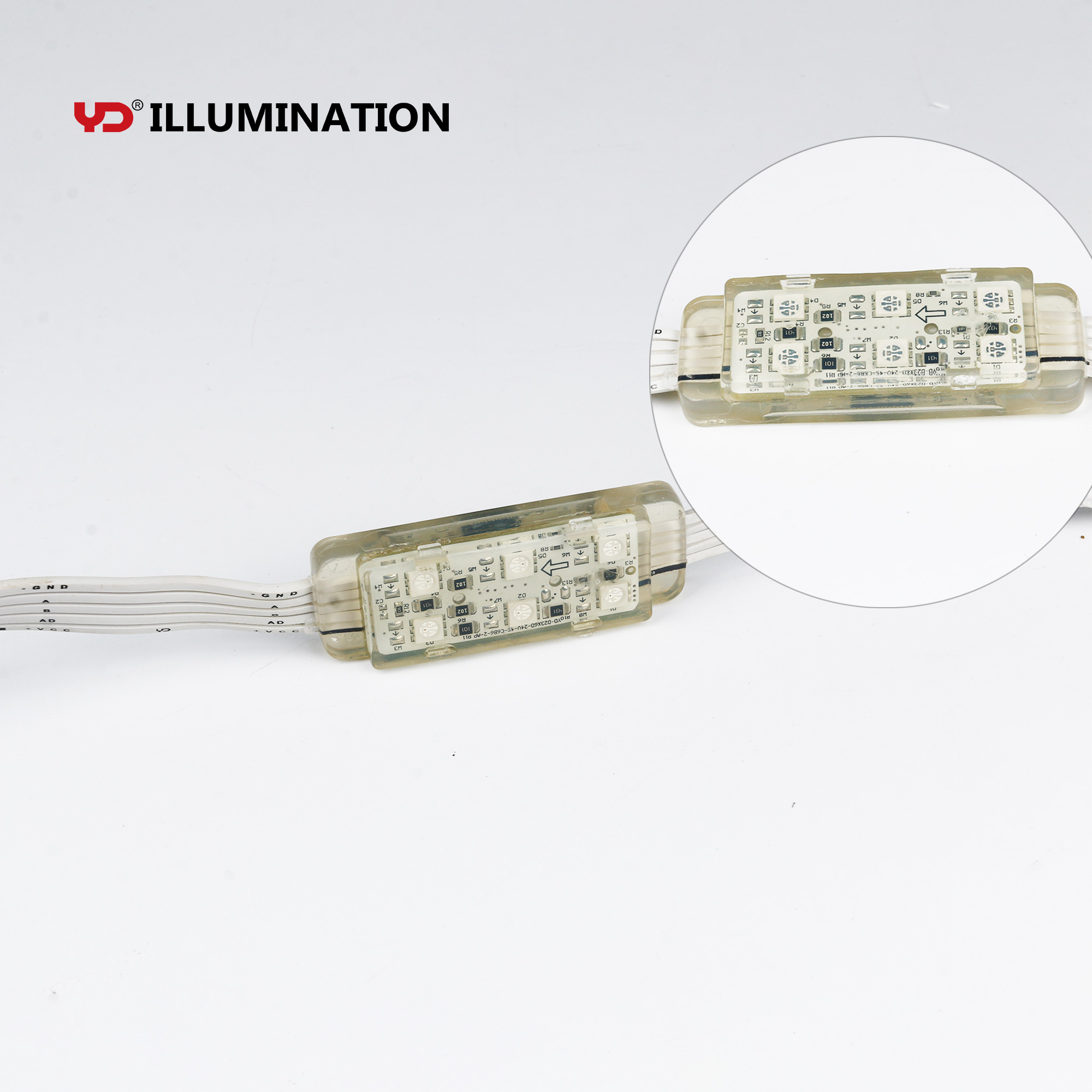 Customized Pixel Point RGBW LED Lights with DMX Control 24V IP68 PVC for Building Facade and Architectural Lighting