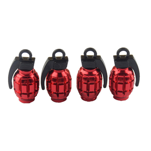 Bouchons de <span class=keywords><strong>valve</strong></span> de pneu en aluminium en forme de grenade, capuchons anti-poussière pour <span class=keywords><strong>valve</strong></span> Schrader à filetage 8V1 pour la modification de voitures, motos, camions et vélos - Product Image 4