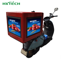 Écran LED publicitaire trois faces HXTECH P2.5 P3.1 P4.1mm pour moto et livraison de repas