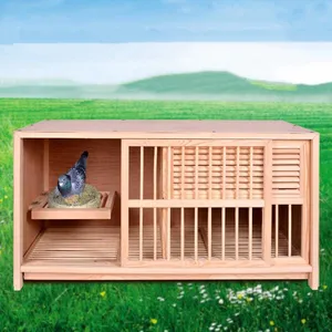 Eenvoudig Te Installeren Houten Modulaire Midden Beweegbare Partitie Racing Duif Nest Box Houtfokkooi Voor Vogels