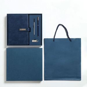 Set de Regalo de Lujo Promocional al por Mayor: Cuaderno de Negocios A5 con Bolígrafo y USB, Personalizado con Logotipo - Product Image 6