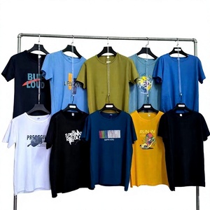 T-shirt en coton imprimé pour homme – Vente en gros, streetwear décontracté, respirant, anti-boulochage – Lot de t-shirts en coton d'occasion pour homme - Product Image 2