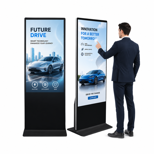 Android Interactive Touch Screen Kiosk Commercial LCD Advertising Display for Business Lobby