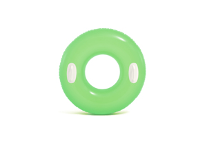 Bouée de natation adulte confortable en PVC <span class=keywords><strong>INTEX</strong></span> 59258 avec poignée colorée surdimensionnée, bouée épaissie pour enfant, design simple - Product Image 2