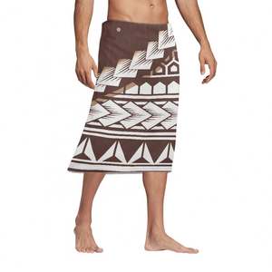 กระโปรงชายหาดลายชน<span class=keywords><strong>เผ่า</strong></span>โพลินีเซียน ผ้าซารองฮาวายสำหรับผู้ชาย ผ้ากันเปื้อนแบบสั่งทำสำหรับผู้ชาย ชุดพื้นเมือง ผ้าพันตัว ผ้าซารอง - Product Image 5