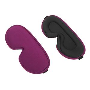 Nouvelle personnalisation hommes femmes 3D coupe profilée Satin masque pour les yeux de sommeil pour le soulagement des cernes avec sangle élastique-méditation du sommeil - Product Image 5