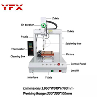 Machine à souder automatique 3 axes haute précision, robot de soudage par points pour circuits imprimés USB, moteur pas à pas de précision, garantie 1 an