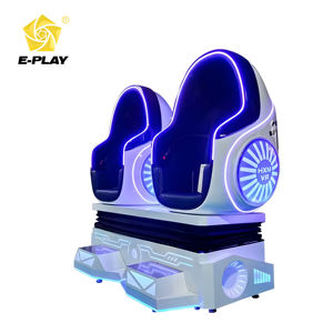 Envío <span class=keywords><strong>gratis</strong></span> 9D VR <span class=keywords><strong>Simulador</strong></span> Cine Silla Interior Adventure Park Egg Máquina de juegos 3Dof Motion Race Simulator Durable PC Roller - Product Image 2
