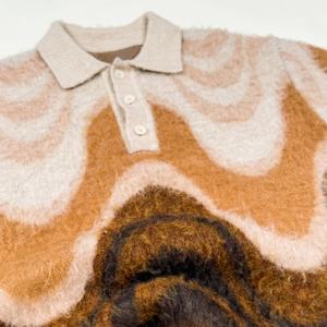 Custom Mohair Sweater Furry Pullover Knitted <strong>Jumper</strong> for <strong>Men</strong> <strong>Polo</strong> <strong>Neck</strong> <strong>Men</strong> Custom Mohair Sweater Supplier <strong>Mens</strong> Sweaters Knitwear - Product Image 6