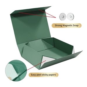 Custom Recyclable Printing Folding <b>Black</b> Luxury Magnet Closure Collapsible Magnetic Gift Rigid Paper <b>Box</b> Packaging for Garment - Product Image 3