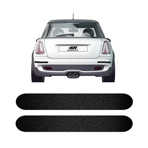 Protezioni paraurti universali in 2 pezzi nere per auto pellicole Premium per auto - Product Image 1