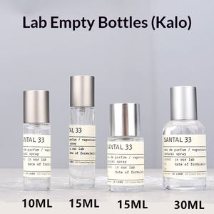 Flacon de parfum vide portable en verre style laboratoire avec clip, pour sous-conditionnement - Product Image 2