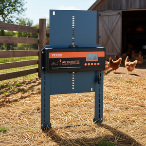 Porte automatique pour poulailler Vevor avec écran LCD, 4 modes, alimentation CC, télécommande, capteur de lumière pour cage à animaux - Product Image 2