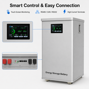 Batería de pie de 51.2 kWh, 51.2 V 1000 Ah, sistema de almacenamiento de energía solar para el hogar y uso comercial, alta capacidad de 1000 Ah para una energía fiable - Product Image 4