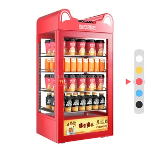 MUXUE Commercial Glass Display Warmer Drinks Bar Cabinet 4 Layer Display Warming Cabinet MX-JR105